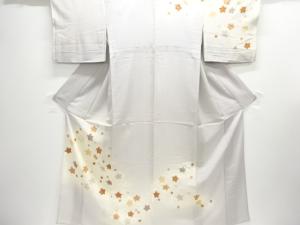 駒絽草花模様刺繍訪問着